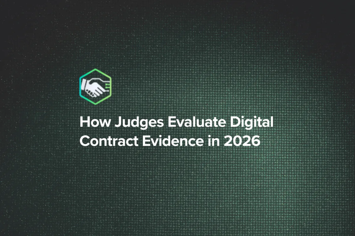 How Judges Evaluate Digital Contract Evidence in 2026 (Examples and Data)